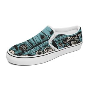 2022 nuevos zapatos de skate de lona personalizados pintados a mano tendencia de moda vanguardista zapatos de tabla baja para hombres y mujeres S6