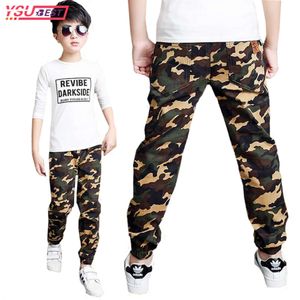 2022 NOUVEAUX enfants Pantalons Army Kids Pantalons décontractés pour les adolescents vêtements pour garçons sport Camouflage Camouflage Vêtements L2405