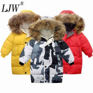 2022 Nuevos niños chaqueta de invierno para niñas brillantes iridiscentes más gruesas chaqueta de invierno con capucha Velour Winter Girls Chaquetas Rut 12y J220718