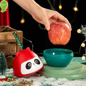 2022 Nieuwe Kerst Appel Doos Leuke Sneeuwpop Panda Kinderen Snoep Geschenken Zak Vrolijke Cristmas Decoratie Xmas Navidad Gelukkig Nieuwjaar 1 Pc