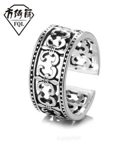 2022 NUEVO CROME Cross Male Ring Thai Silver Hip Hop Live Creative Crow Jewelry Hearts Men 3flk Men039S3105656