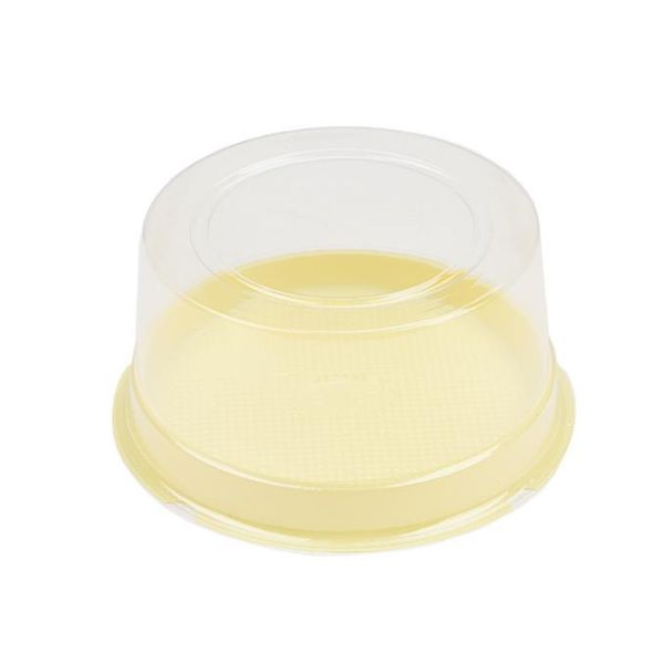 2022 nouveau récipient en plastique transparent/gâteaux de mariage boîte étui 4 pouces Mousse pâtisserie fromage gâteau support boîtes