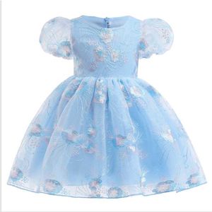 Traje nuevo para niños, vestidos de bebé, Vestido de baile, fiesta de cumpleaños, ropa de boda, tutú, vestidos de princesa, Vestido para niñas de 0 a 10 años, 2022