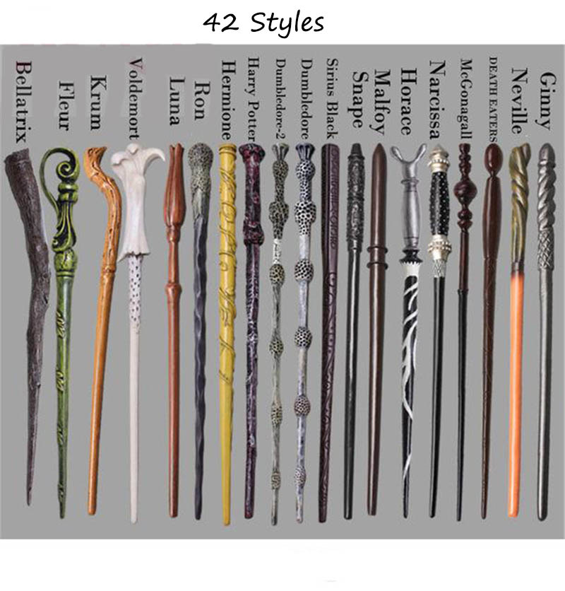 2022 Novo Creative Cosplay 42 Estilos Hogwarts Series Magic Wand Vara Mágica Nova Upgrade Resina Mágica Varinha