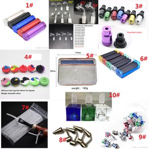 Bol de narguilé en verre coloré cubique 14mm 18mm Cube SQUARE BOWLS / SLIDE Male Joint Bong Smoking Accessoire Dugout Grinder Rolling Box Cutter Clean Carb Cap Titanium Nails