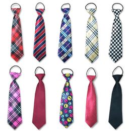 2022 Nieuwe schattige jongens meisjes kleur elastische verstelbare stropdas kinderen stropdas patroon kids stropdas casual nek ties cravat school uniformen set