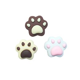 2022 Nouveaux autocollants de chat de dessin animé mignon griffe bricolage accessoires de bijoux en résine colle crème étui de téléphone matériel de décoration accessoires pour cheveux Patch