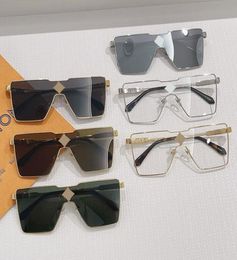2022 Nouvelles lunettes de soleil CYCLONE METAL avec cristaux sur le pont du nez Floral Z1700U Classique Tridimensionnel Métal Carré OnePièce Desi7270690