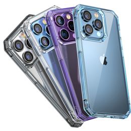 2022 NIEUWE Design Cases PC Scratch Resistant TPU Four Corner Shockproof voor iPhone 14 Pro Max 13 Plus 12 Fundas Clear Phone Case