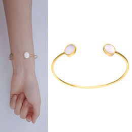 2022 NIEUWE ONTWIKKELING MOGEL MAY BRACELETS BANGEN VOOR DUMMEN LUXury Brand Sieraden Sheel Roestvrij staal Pulseiras Groothandel Populair charmante couole accessoire op handen