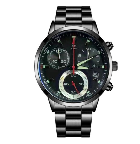2022 New Design Mens Watches Chronograph Quartz Movement Male Male Clock Business Business Wrists F1 007 Designer Watches for Men W4502100