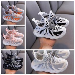 2022 Nieuwe Designer Infant Little Kids First Walkers Sneakers Baby Outdoor Fashion Running Shoes Scotts Obsidian Chicago Gefokte meerkleurige Tie-Dye Child Boy Girl