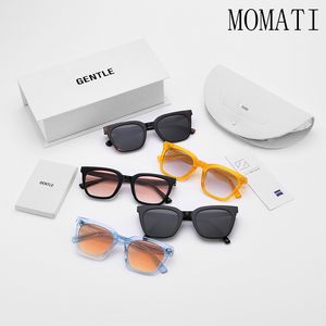 2022 NOUVEAU créateur de lunettes de soleil polarisées de marque coréenne pour femmes Square GM GM Eye Sun Glasses Small Face Uv400 Momati