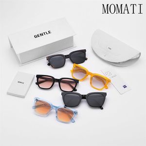 2022 Nieuwe Designer Koreaanse Merk Gepolariseerde Zonnebril Voor Vrouwen Vierkante Strand Gm Cat Eye Zonnebril Klein Gezicht UV400 Momati257v