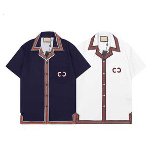 Designer Shirts Strand Shorts Heren Mode Brief Print bowling shirt Casual Shirts Heren Hawaii Overhemd met korte mouwen