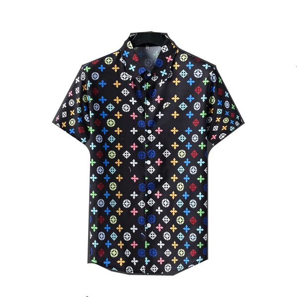 2022 nouvelle robe chemise designer plage à manches courtes hommes mode hawaïenne imprimé bowling chemise à manches décontractée plus M-3XL 003
