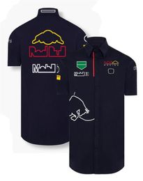 Combinaison de course de l'équipe F1 pour hommes, chemise à revers à manches courtes, salopette personnalisée, surdimensionnée, 6225004, nouvelle collection 2022