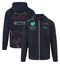 2022 Nouveau pull de l'équipe F1 Formule 1 Racing Team Racing Suit Fans Pull en polaire fine pour hommes Chaud coupe-vent Vêtements de travail Personnalisation