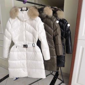 2022 Nouveau créateur de mode Doudoune femme Monclair badge brodé manteau d'hiver sergé long col de fourrure manteaux d'hiver pour femmes de qualité supérieure