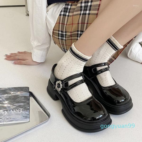 2022 nouvelle mode chaussures habillées Lolita femmes Style japonais Mary Jane Vintage filles talon haut plate-forme étudiant de qualité supérieure