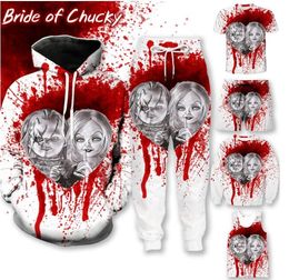 2022 Nieuwe Mode Horror Movie Chucky Mannen Vrouwen 3D Afdrukken Harajuku Stijl T-shirt/Hoodies/Sweatshirts/broek/Shorts/Vest