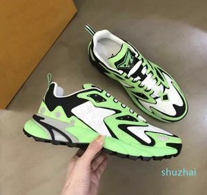 2022 Nieuwe mode Itali￫ Designer Mens Flower Casual schoenen Trainer Sneaker Monogrammen Sneakers Trainers Rubber buitenzool Mesh Fabric Mixed Hoge Kwaliteit