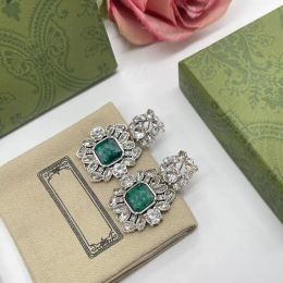 2022 nieuwe mode Knoop Kristallen oorbellen Luxe designer oorbel Dames bruiloft paar cadeau sieraden Met doos