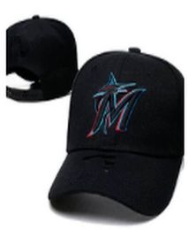 2022 Nieuwe mode Marlins M Letter Baseball Cap Sport Snapback Hat voor vrouwelijke mannen verstelbare Casquettes Chapeus Hiphop Caps H36307484