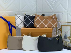 Mini sac à bandoulière en cuir avec chaîne, nouvelle mode 2022, courte bandoulière, pochette Simple, sac de luxe de styliste, 81066
