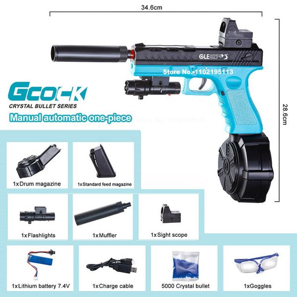 Nouveau Gl ock Électrique Water Polo Jouet Pistolet Paintball Pistolet Jeux de Plein Air CS Pistolet Garçon Cadeau