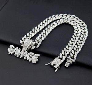2022 New Gold Silver Miami Cuban Link Chain Mens Mens Lady Colliers Hip Hop Colliers Jewelry295U1868177