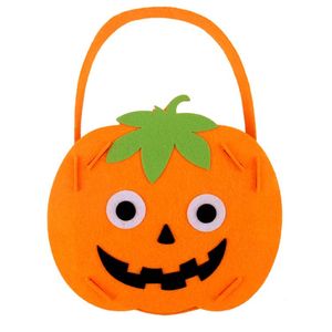 2022 nouveau sac de bonbons d'Halloween fournitures de fête de vacances pack de bonbons à la citrouille sacs de matériel de bricolage portables pour enfants de la maternelle