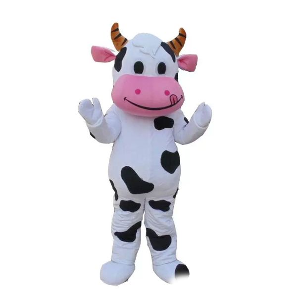 2022 nuevo disfraz de mascota de vaca de fábrica de Halloween