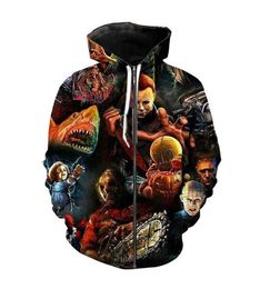 2022 New Horror Movie Chucky Printed Fashion 3D Men/Women Cool Pattern Sweatshirt/T-shirt/hoodies/Vest/Pants/Shorts/Zipper Hoodies G010