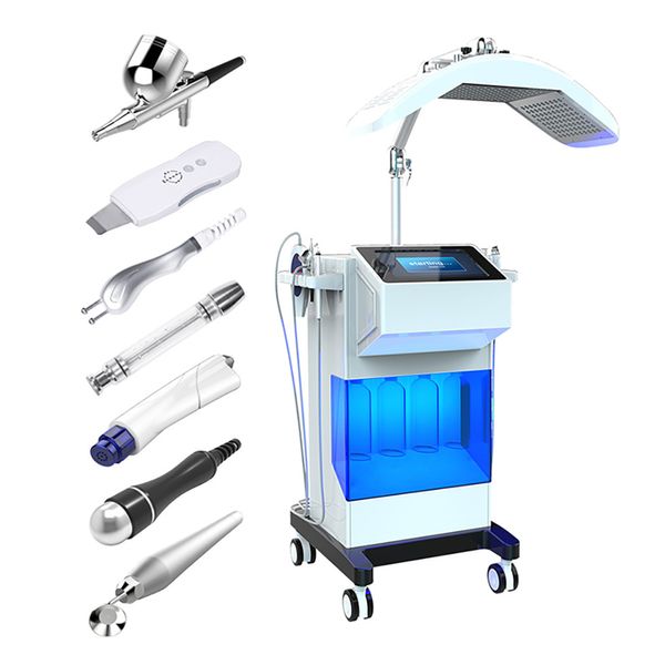 2022 Nouvelle machine de dermabrasion faciale Hydrafacial Microdermabrasion Pdt Thérapie par la lumière rouge Exfoliant Hydro Dermabrasion Équipement de nettoyage de la peau