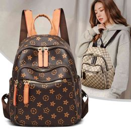 2022 NOUVELLE CAPIDE FEMME'S BACKPACK STREET BACKPACK COLLEGE Style Momm Momm Sac Women's Bag 180b