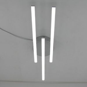 2022 nueva luz de techo LED 12W 18W 24W línea recta paralela luces modernas lámpara colgante de dormitorio de aluminio para sala de estar AC 85-265V