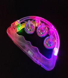 2022 NOUVELLE LED clignotant Tambourine Hand Hand Bell Kids Light Up Luminous Toy KTV Bar Decoration Glow LED LIGHTS P6583601