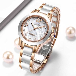 Montre à Quartz en or Rose pour femmes, marque de luxe, horloge pour filles, nouvelle collection 2022