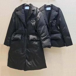 2022 nouveau long femme femmes vers le bas Parkas manteau hiver épais vers le bas coton poches veste femmes vêtements d'extérieur Budge chaud puffer manteaux Plus