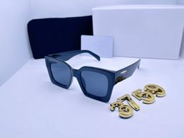 lunettes de soleil de luxe pour hommes et femmes hommes style cool mode chaude classique plaque épaisse noir blanc cadre carré lunettes homme lunettes 3759 avec boîte d'origine