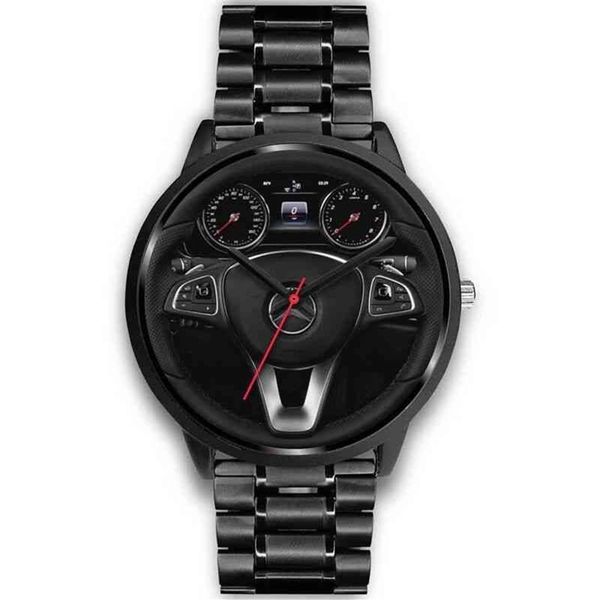 Volant de voiture personnalisé en métal pour hommes, compteur de vitesse, bracelet en acier inoxydable, montre à Quartz 274C, nouvelle collection 2022