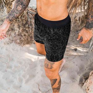 2022 NIEUWE MENS Snel droog zwem zomer Fashion Beach Trunks Print Shorts Top G220223