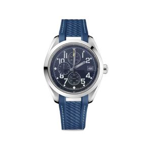 2022 nieuwe heren super horloge quartz uurwerk stopwatch zwarte rubberen band en roestvrijstalen armband horloges 12 nummer polshorloge M282N