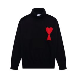 Pull design Pulls pour hommes noirs Chemise en tricot chaud à col haut oversize Pull pour femme Pull