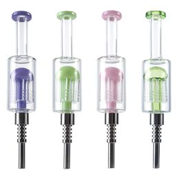 2022 Nieuwe mini -waterpijp nectar collector kits rookpijpen concentreren stro 14mm gewricht