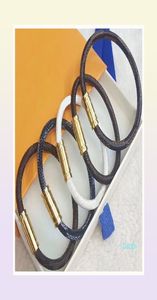 2022 Nieuwe oude bloem Lederen Armbanden Designer Charm vrouwen en mannen Metalen Slot Hoofd Armband Mode Klassieke Eenvoudige Sieraden Friends8333035