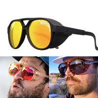 2022 NOUVELLE PIT ORIGINAL VIPER SPORT Google Tr90 Lunettes de soleil polarisées pour hommes / femmes Eyewear à vent d'extérieur 100% UV Mirored Lens Gift