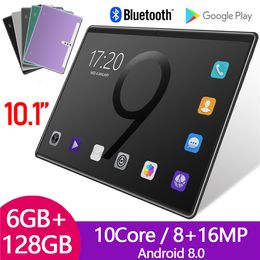 2022 Nieuwe Pad T10W 6GB RAM 128GB ROM 10.1 Inch 10 Core Factory Sales met Toetsenbord Android 8 Google Play Tablet PC