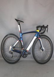 2022 Nuevo disco de pintura Todo el cable interno bicicleta de carbono Bicicleta de carbono Shimano R8070 DI2 Groupset Ciclismo de carbono TTX229481205